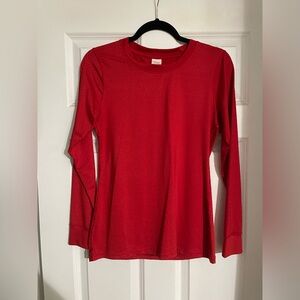 Zyia Red Long Sleeve Chill T